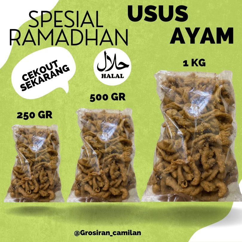 

[KUE LEBARAN] 1 KG KERIPIK USUS AYAM KRISPI / USUS 250 GRAM