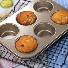 Cupcake Muffin Tray | Loyang Anti Lengket| Bakeware 6 Cup Muffin Pan