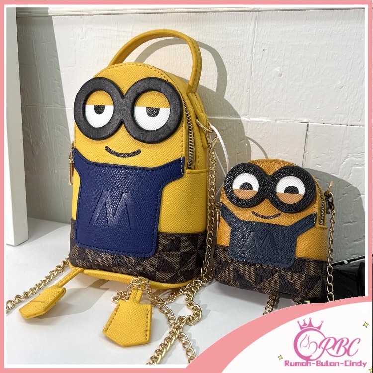 【COD】 Tas Selempang Mini Minion Bag Wanita Terbaru Tas Wanita 12cm/20CM