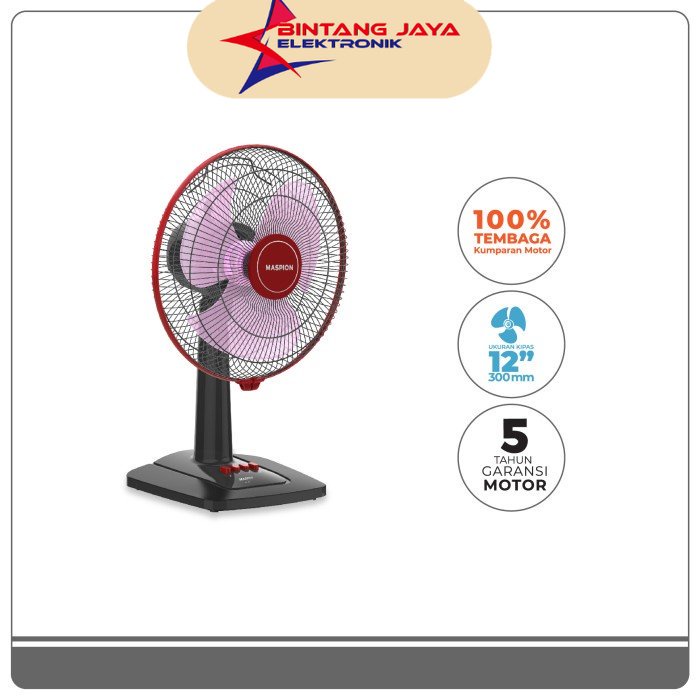 Kipas angin meja Maspion Desk Fan 12 Inch EX-307 / kipas duduk maspion