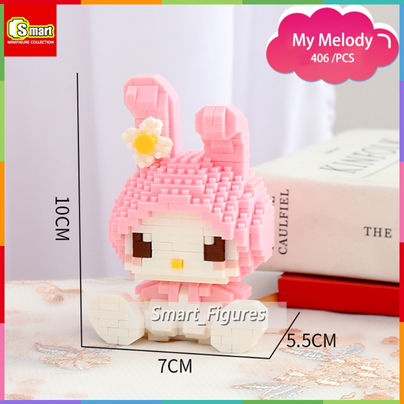 My Melody Building Blocks Kuromi Hello Kitty Sanrio Mainan Anak Perempuan Valentine Ulang Tahun Kekinian Dekorasi Puzzle