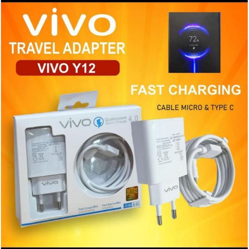 Charger VIVO V11 PRO Original 100% Dual Engine Fast Charging Qualcomm QC 3.0