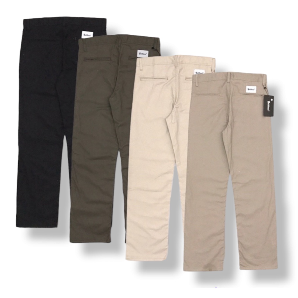 Celana chinos standart reguler straight fit panjang pria/celana chino reguler pria celana chinos reguler