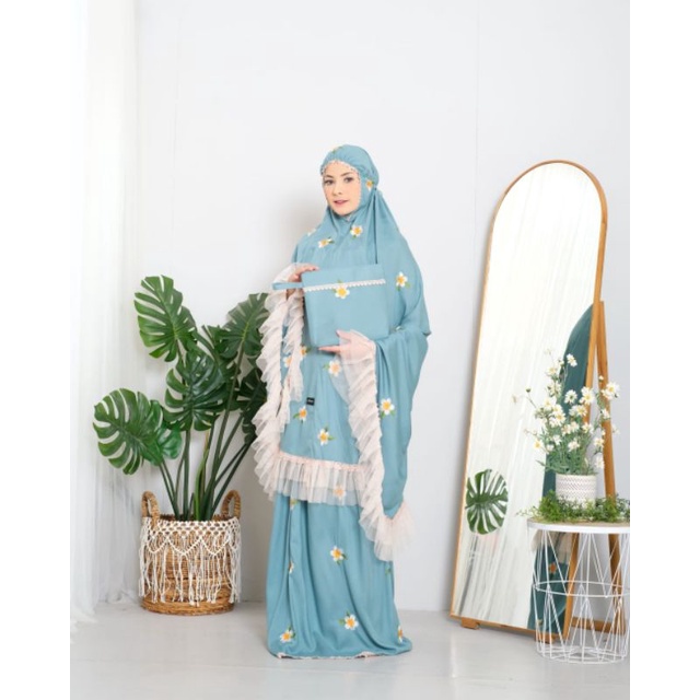 Mukena Mahalini Mukena Rayon Premium  Mukena Bordir Asli Tasikmalaya