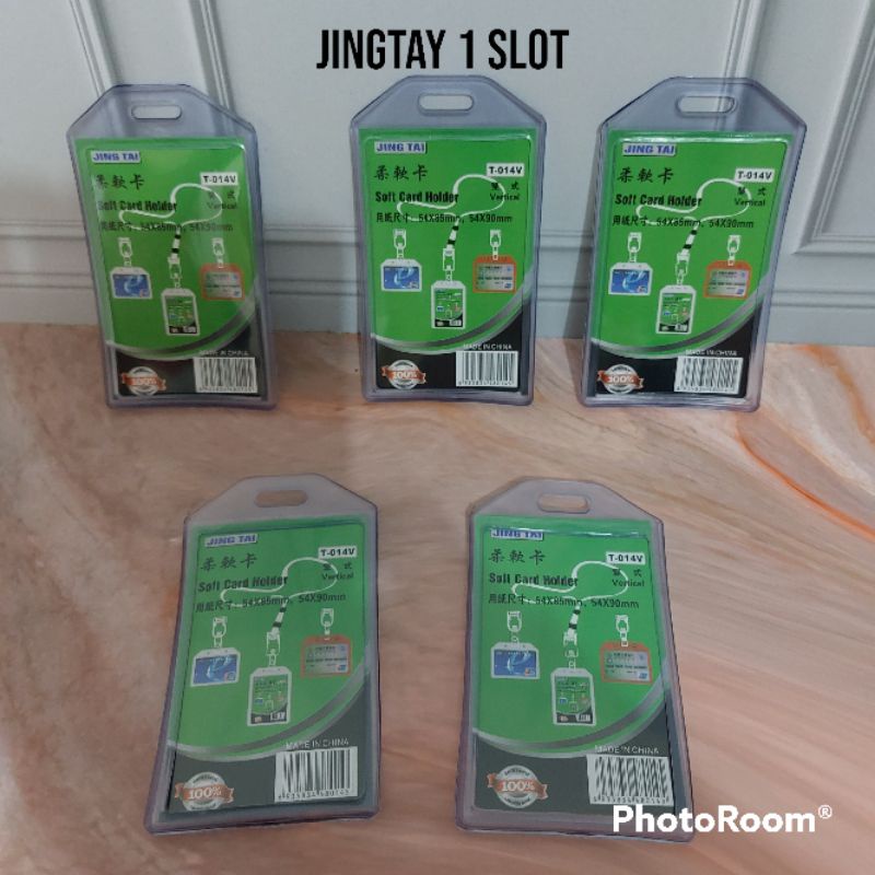 

Id Card Holder Transparan (10pc) Tempat Id karet 1 Slot T-014 Casing Karet Bening1 kartu