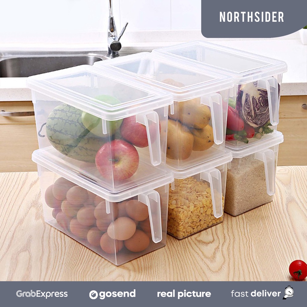 KOTAK KONTAINER KULKAS ORGANIZER BOX KITCHEN STORAGE BOX XL-049