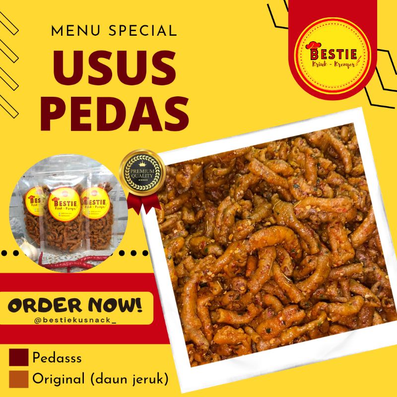 

usus goreng pedas asin