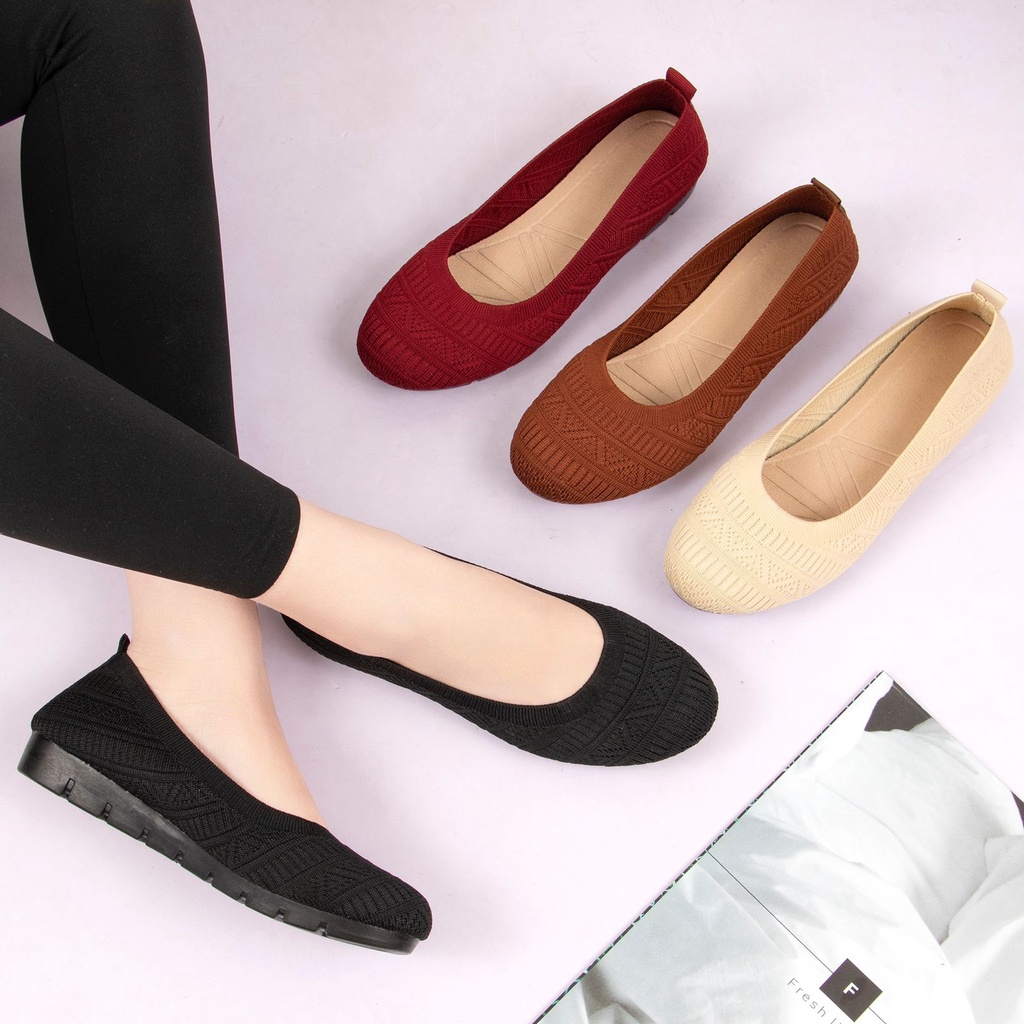 Sepatu Flat Shoes Wanita Import QP-A21 Premium Quality