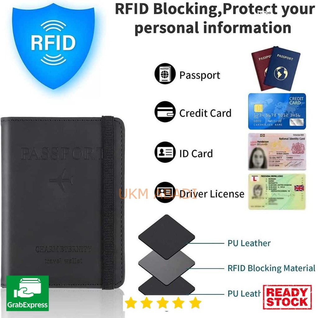Dompet Paspor Cover Card Holder Travel Wallet RFID Blocking Lux YXY799