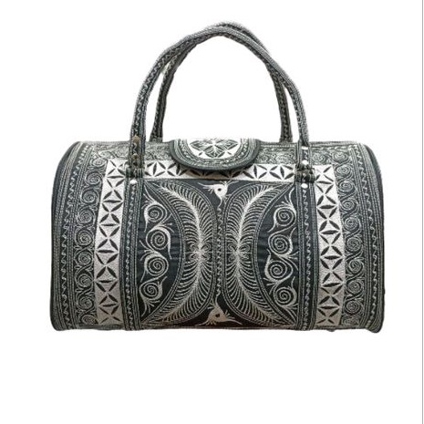 Tas Koper sedang bordiran motif khas Aceh / Travel bag khas Aceh
