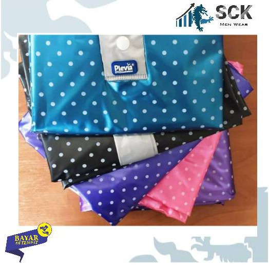 Jas Hujan PLEVIA 850 Ponco Model Kelelawar / Mantol PLEVIA Pria Wanita Dewasa Motif Polkadot Poncho - sckmenwear GROSIR