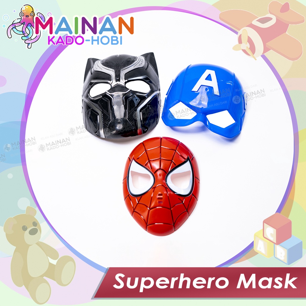 HADIAH ULANG TAHUN MAINAN ANAK LAKI TOPENG KARAKTER SUPERHERO MASK