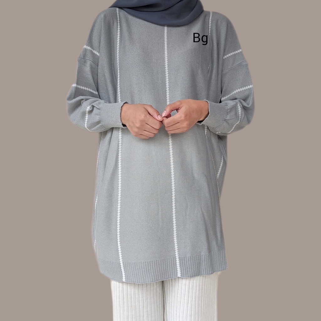 NUNA TUNIK OVERSIZE TOP KNIT PREMIUM