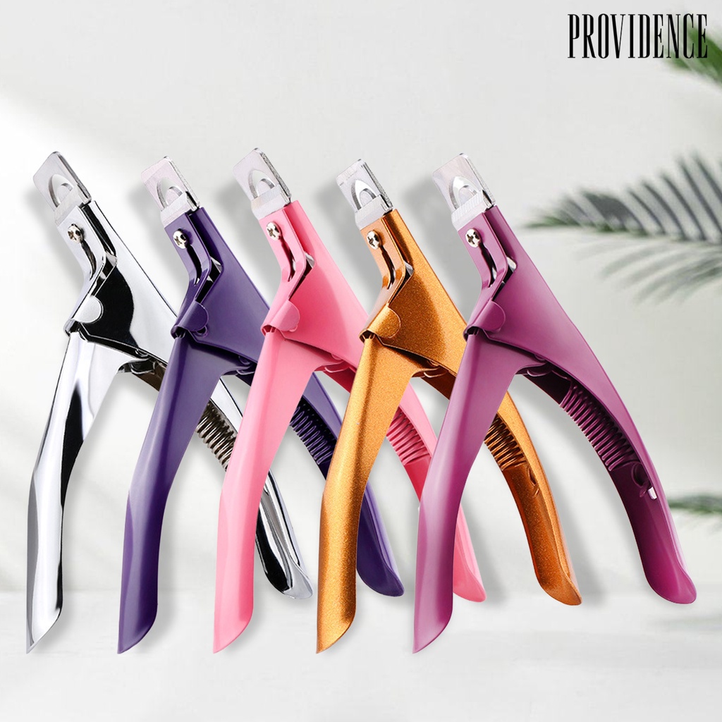 Providence Nail Art Clipper Tajam Kekerasan Tinggi Berbentuk U Stainless Steel DIY French Manicure Nail Nail Gunting Kuku Salon Pasokan