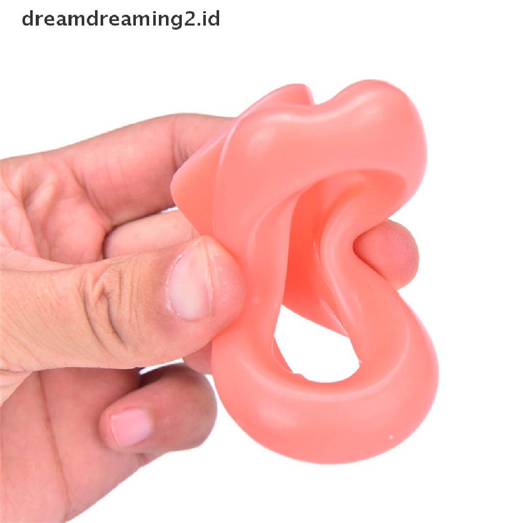 (dream) Silikon Anti Kusut Anti-Aging Wajah Lebih Ramping Latihan Otot Lip Trainer Gym.