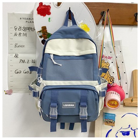 Tas Ransel Backpack Sekolah Pria Wanita Korean Style Bag - BAG015