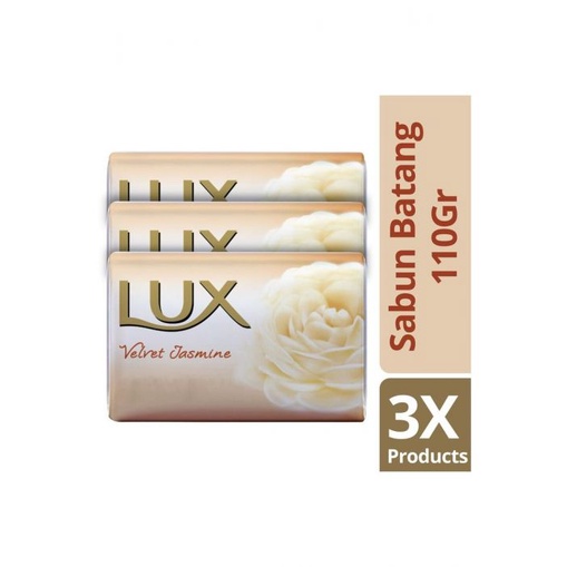 LUX TOILET SOAP 3X110GR VELVET JASMINE