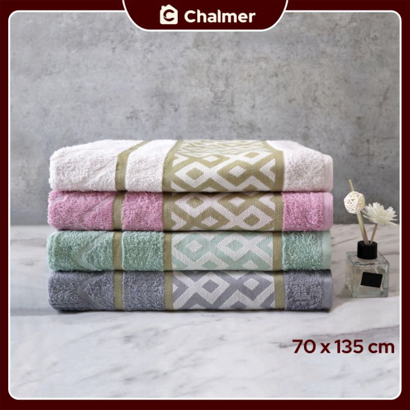 Handuk mandi chalmer 70x135 motif diamond handuk dewasa