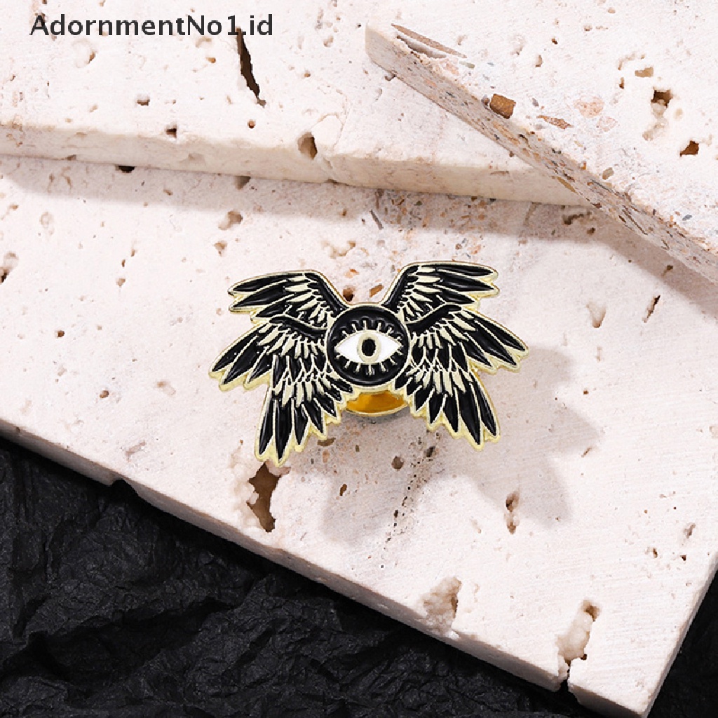 [AdornmentNo1] Mata Horus Seraph Sayap Enamel Lencana Bros DIY Ransel Kerah Lapel Pin Aksesoris Perhiasan Pesta [ID]