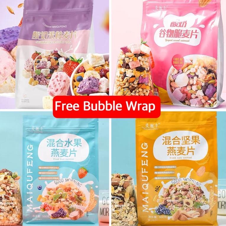

Produk Terkini.. Sereal Halal Mai Qu Feng - Sereal Diet Oatmeal Yogurt Muesli Granola Sereal 麦趣风麦片 500g /Yoghurt Cereal Oatmeal Granola Meizhoushike Sereal 100g - Makanan Sarapan Bergizi WPQ