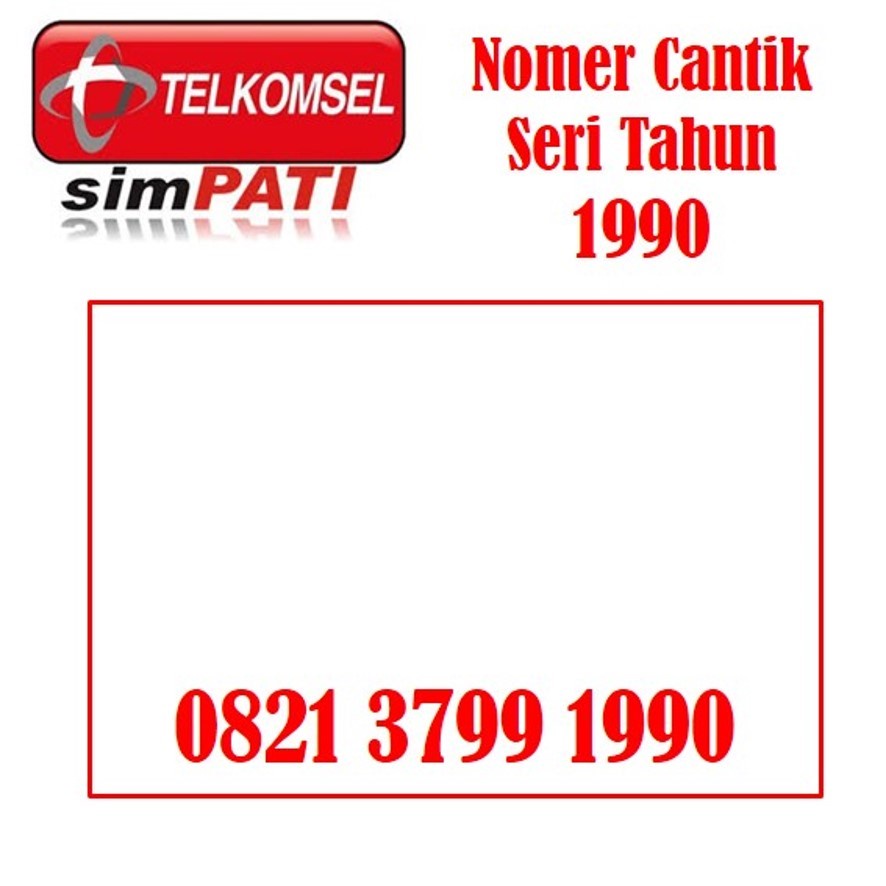 Kartu Perdana Nomor cantik Simpati Telkomsel seri tahun terbaik 1990