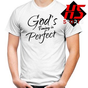 KAOS NATAL - BAJU GEREJA - BAJU NATAL GOD'S TIMING IS PERFECT - TSHIRT NATAL