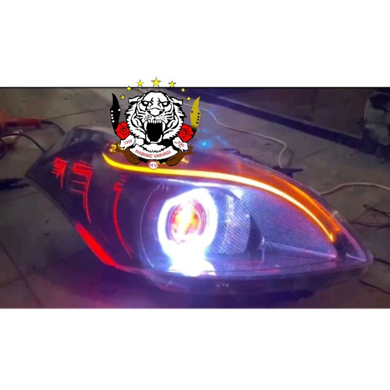 Headlamp Custom Suzuki Ertiga Projector Proji Demon eyes.Lampu Suzuki Ertiga Projector Proji