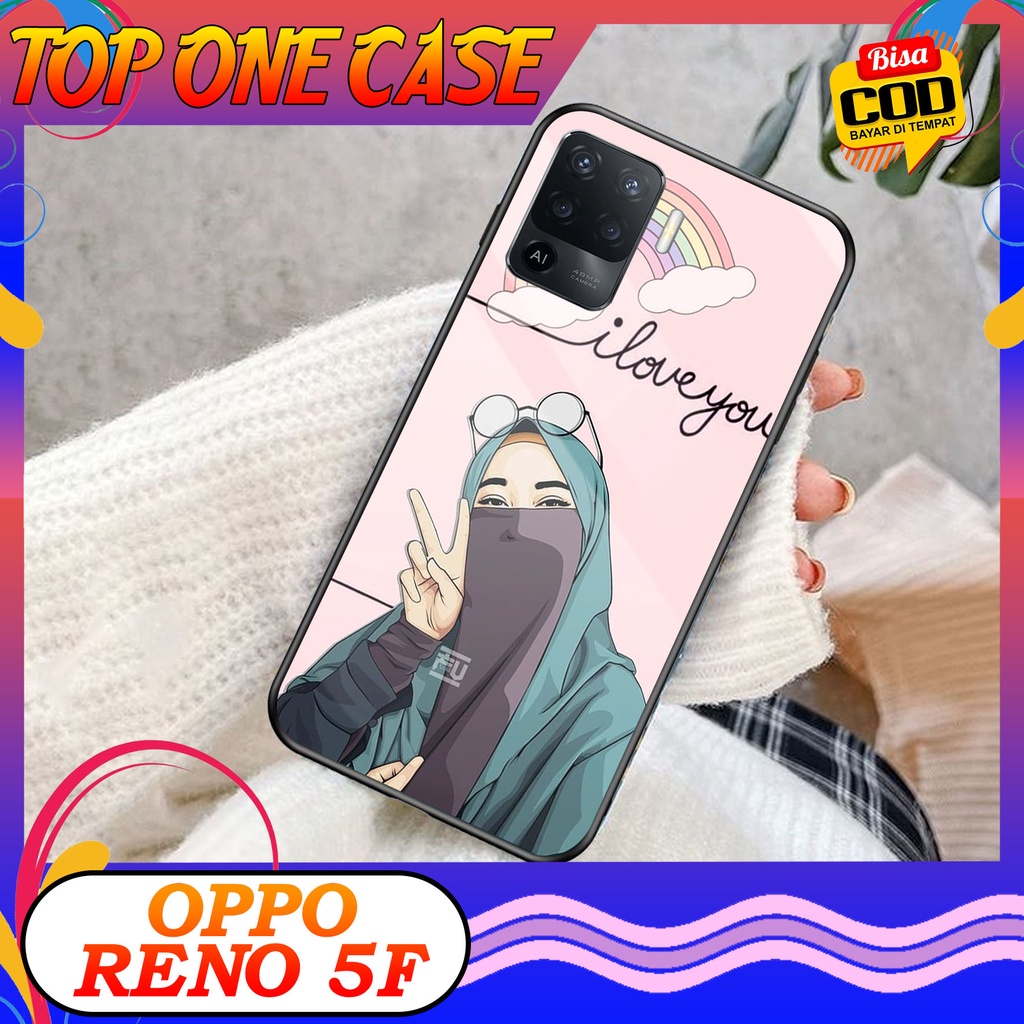 Case OPPO RENO 5F - Casing OPPO RENO 5F Terbaru Top One Case [ MOTIF HIJAB ] Casing Hp OPPO RENO 5F-