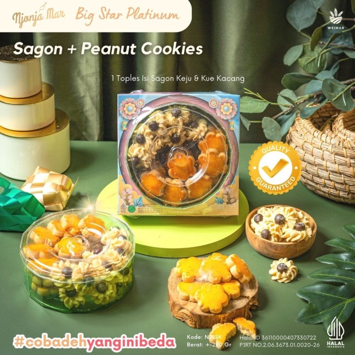 

Kue Kering Lebaran Njonja Peanut Cookies + Sagon Halal / Hampers