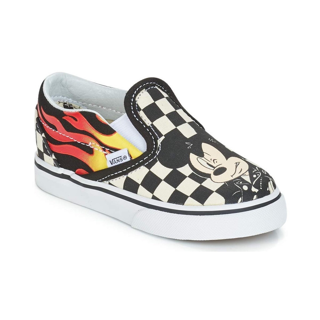 PALING LUCU Sepatu Vans Mickey Mouse Junior Anak Kotak Motif Catur black white Merah Sneakers Lebaran Lucu PG Tk Sd Kelas 1 2 3 4