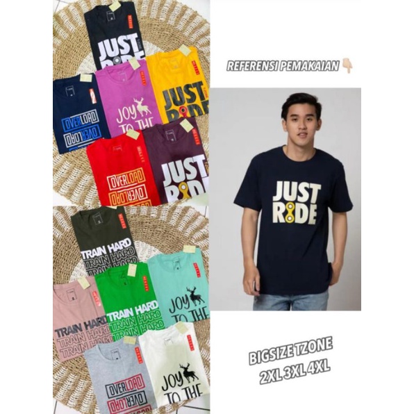 KAOS BIG SIZE UNIQLO BORDIR / KAOS JUMBO UNIQLO BORDIR 2XL, 3XL, DAN 4XL