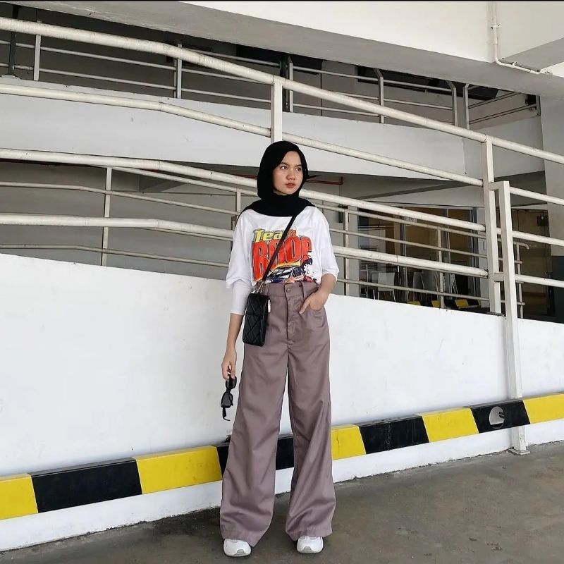 Celana Kulot Highwaist Kulot hw Panjang/Kulot Anti Ngantung/Kulot