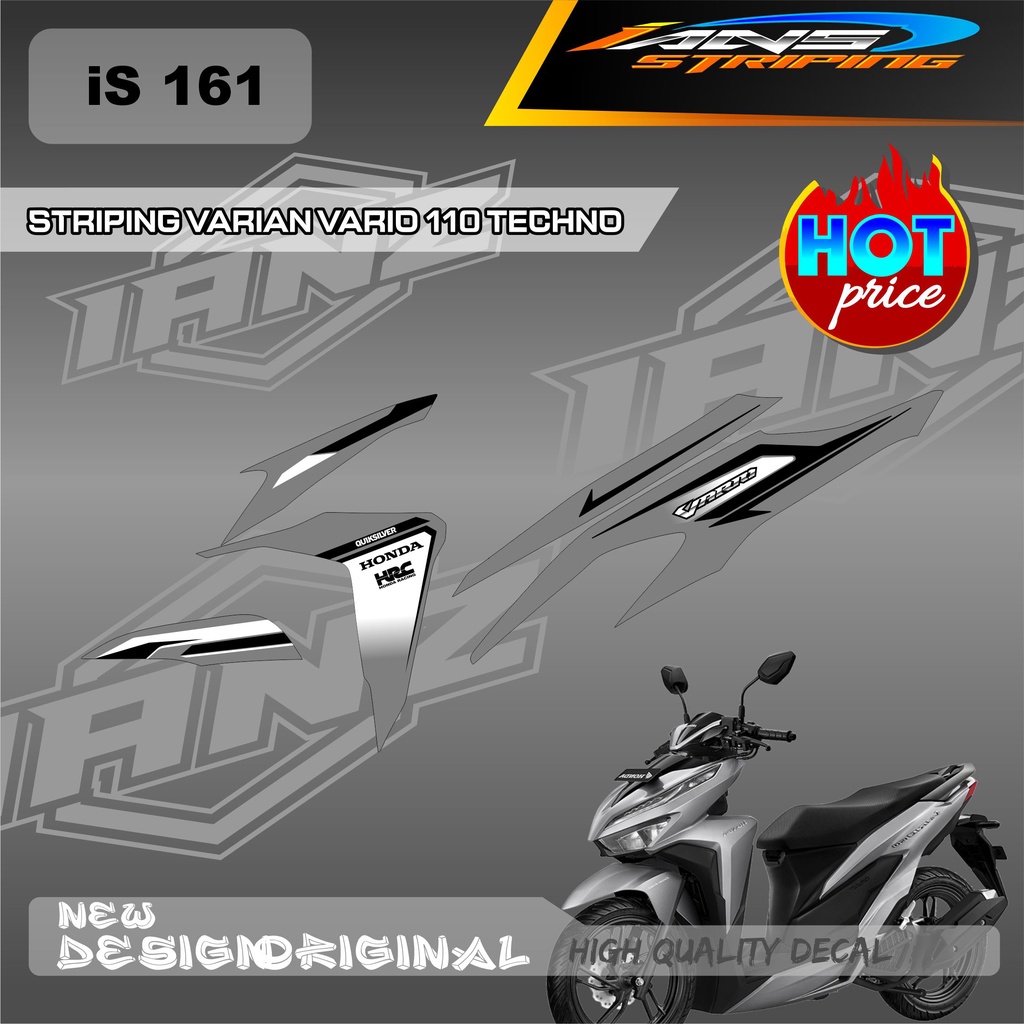 DECAL STIKER HONDA VARIO TECHNO 110 OLD VARIASI / STIKER STRIPING VARIO 110 / DECAL KERETA HONDA VARIO TECHNO SEMI FULL BODY IS161