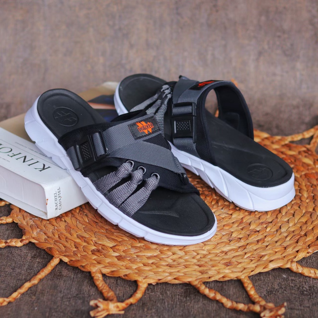 SANUR - Sandal Slide Pria Walker Original Sendal Slop Pria Casual Keninian Trendy Handmade