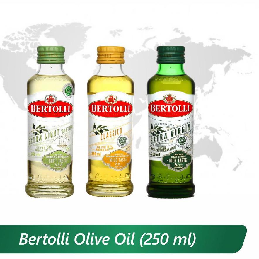 

✲ BERTOLLI Minyak Zaitun Olive Oil Extra Light / Classico / Extra Virgin Olive Oil 250ml ♧