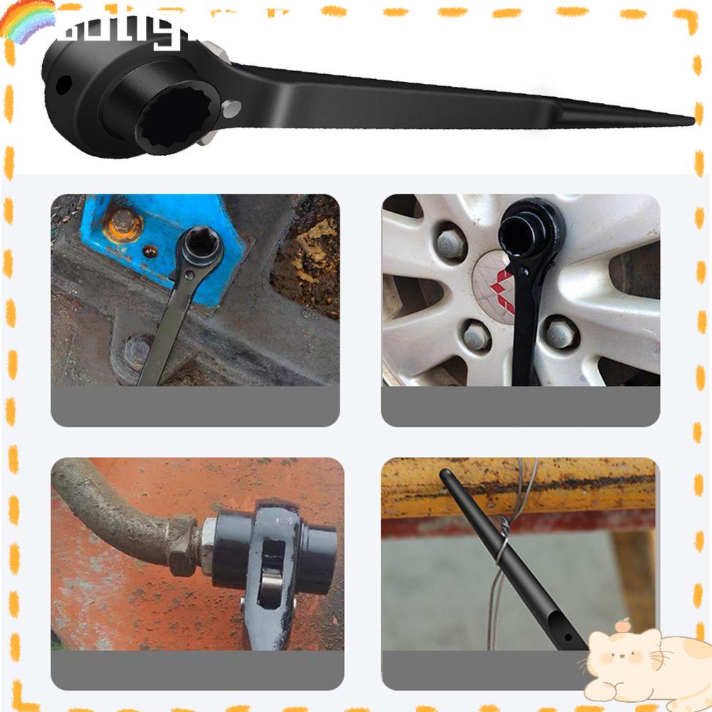 Solighter Ratchet Wrench Alat Konstruksi Alat Mobil Adjustable Socket Adapter Hand Tools Spanner