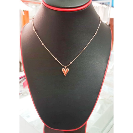 Kalung Wanita Titanium Bentuk Love Asli 100% Anti karat,Luntur dan Alergi