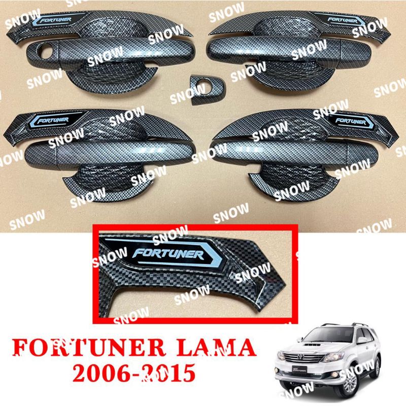 Paket Outer Handle Tank Cover Fortuner Old 2004 2005 2010 2015 Carbon