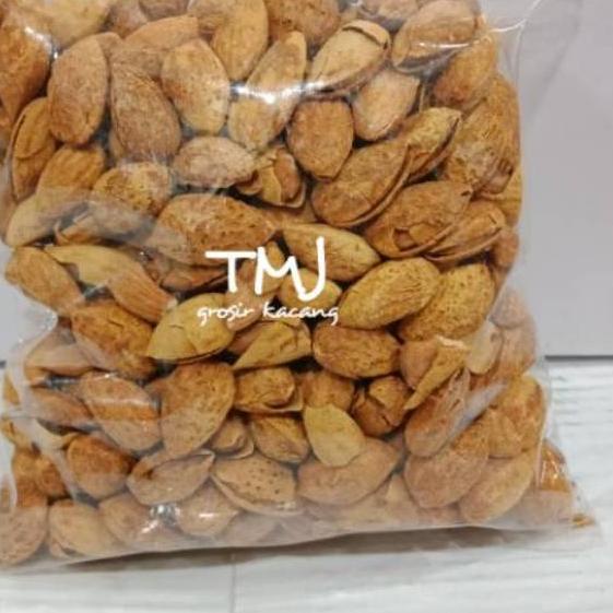 

12.12 ✨Promo✨ ALMOND CANGKANG RASA SUSU OLEH2 HAJI/UMROH 500gr gas !!