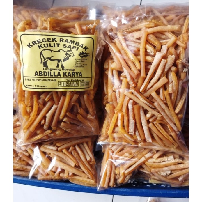 

KRECEK RAMBAK KULIT SAPI STIK MI 500gr