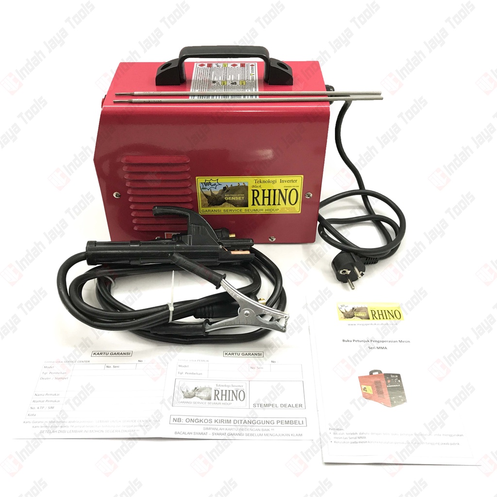 RHINO MERAH 120 A Mesin Las Listrik Inverter Travo MMA