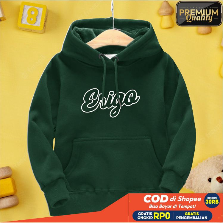 BEST SELLER STAY ERIGO Jaket Distro Sweater Hoodie anak Laki-laki perempuan LOGO FLEECE TEBAL