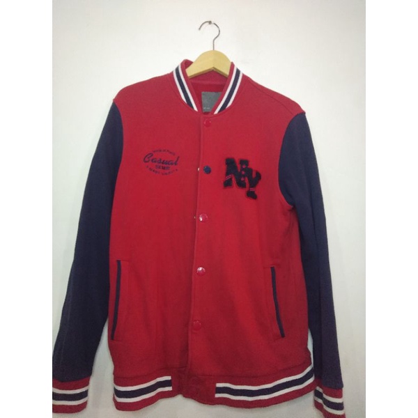 jaket base ball NY merk semir preloved - thrift