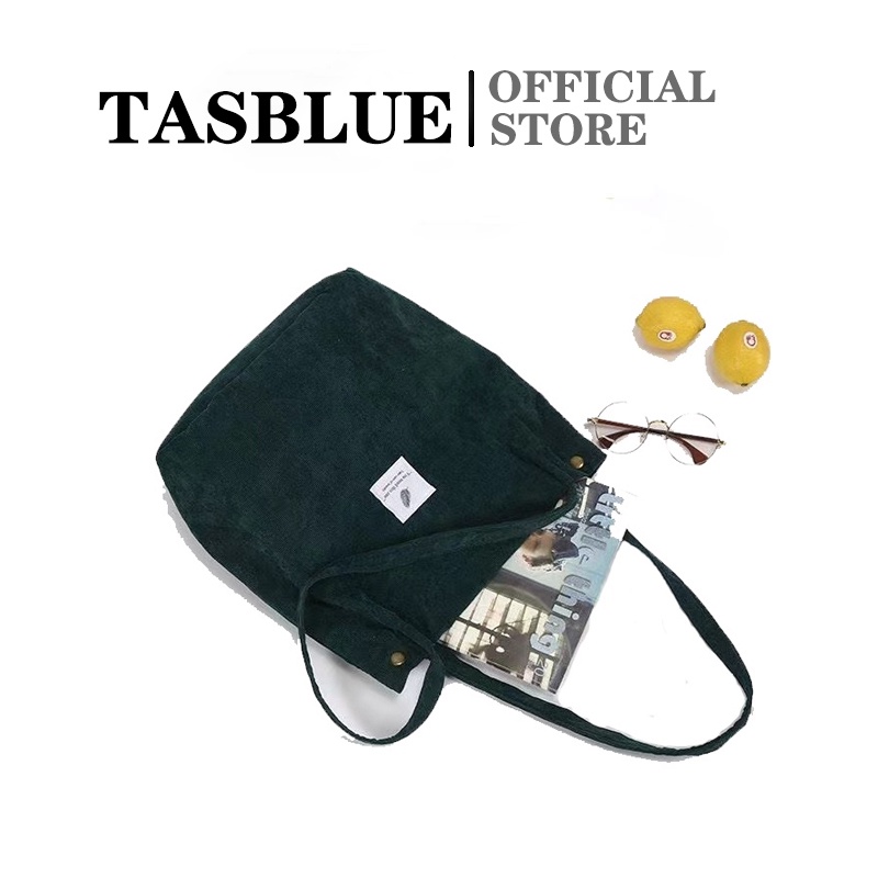 TASBLUE Tas Tangan Wanita Tas Bahu Tas Tote Tas Bahu Kampus Seri Fashion Korea Kanvas Tas Jinjing Kanvas Polos Yang Bergaya T12 Korean Style Fashion Tote Bag Canvas Tote Bag Ladies College Work School Shopping Bag