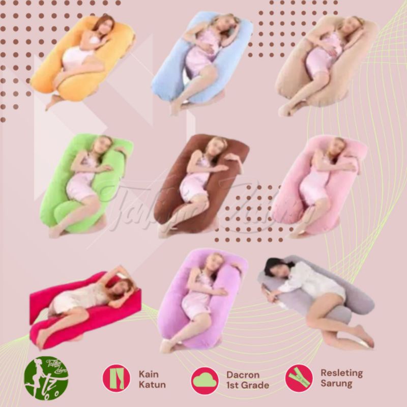 BANTAL HAMIL PREMIUM pakai lapisan dalam sarung bisa di lepas dan di cuci.. /MATERNITY PILLOW 1set 2 lapis sarung bestseller