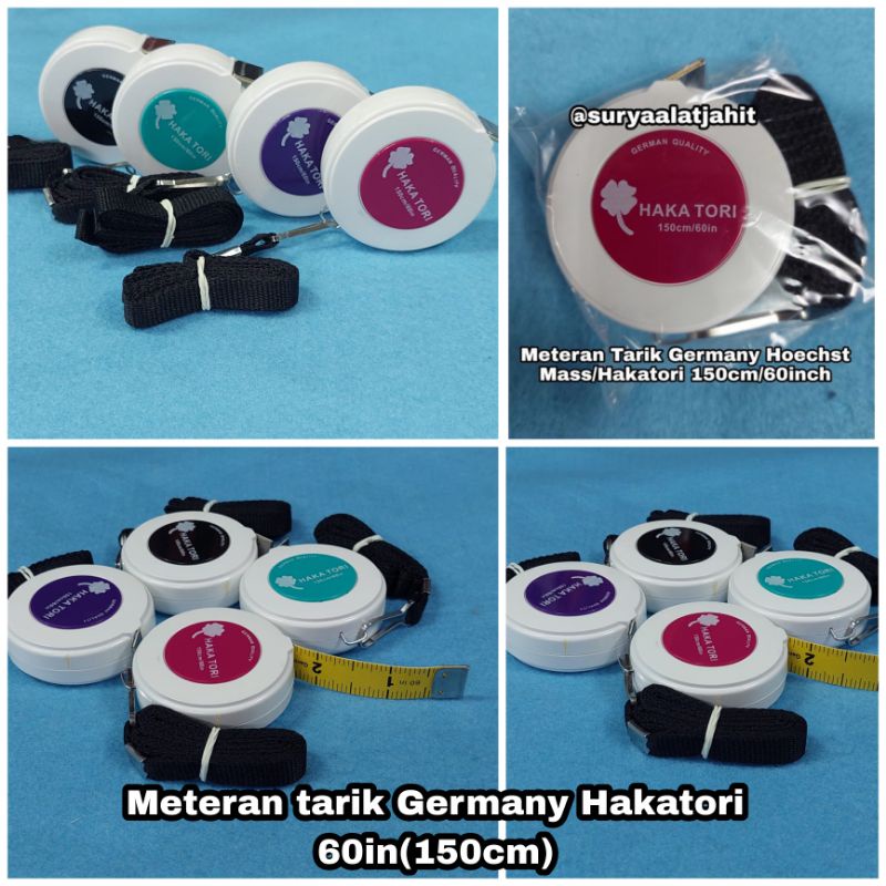 Meteran tarik 60in/150cm Germany Hakatori =rp.18.000/pcs