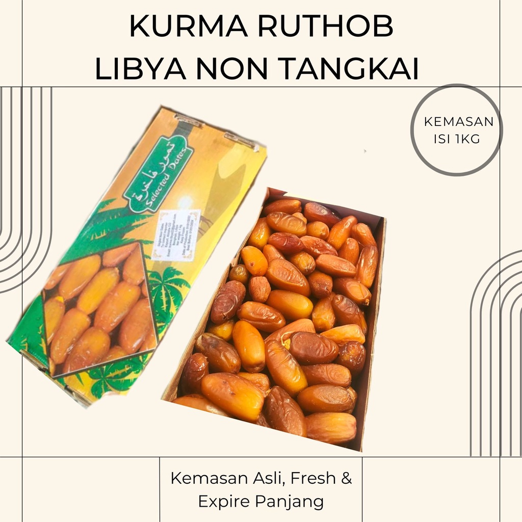 

BISA COD KURMA RUTHOB LIBYA 1KG Rutob Libia Ruthob 1kg