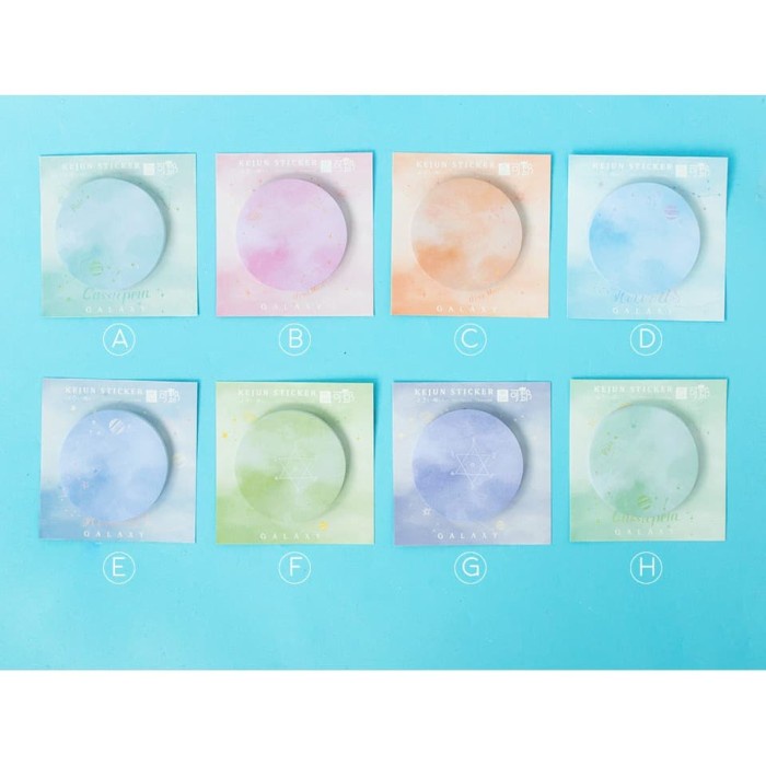 

Sticky Notes Pastel Galaxy Round - Motif A