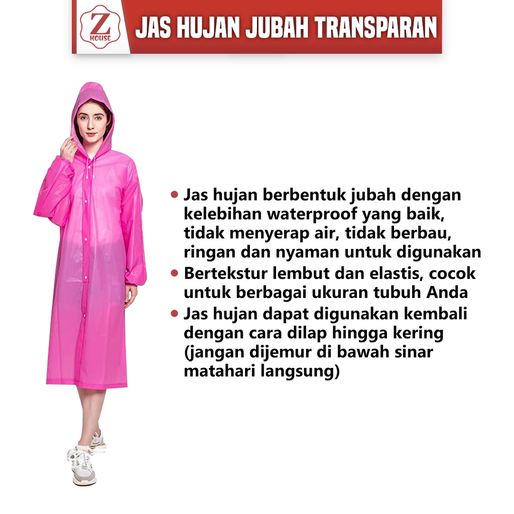 JAS HUJAN RAINCOAT PRIA DAN WANITA DEWASA TEBAL KEREN / MANTEL HUJAN JAS HUJAN TAHAN AIR DAPAT DIGUNAKAN KEMBALI Satu Keluarga Jas Hujan Terusan Mantel Hujan Anak Dan Dewasa Semi Transparan Polos Bahan EVA RAINCOAT Berkualitas