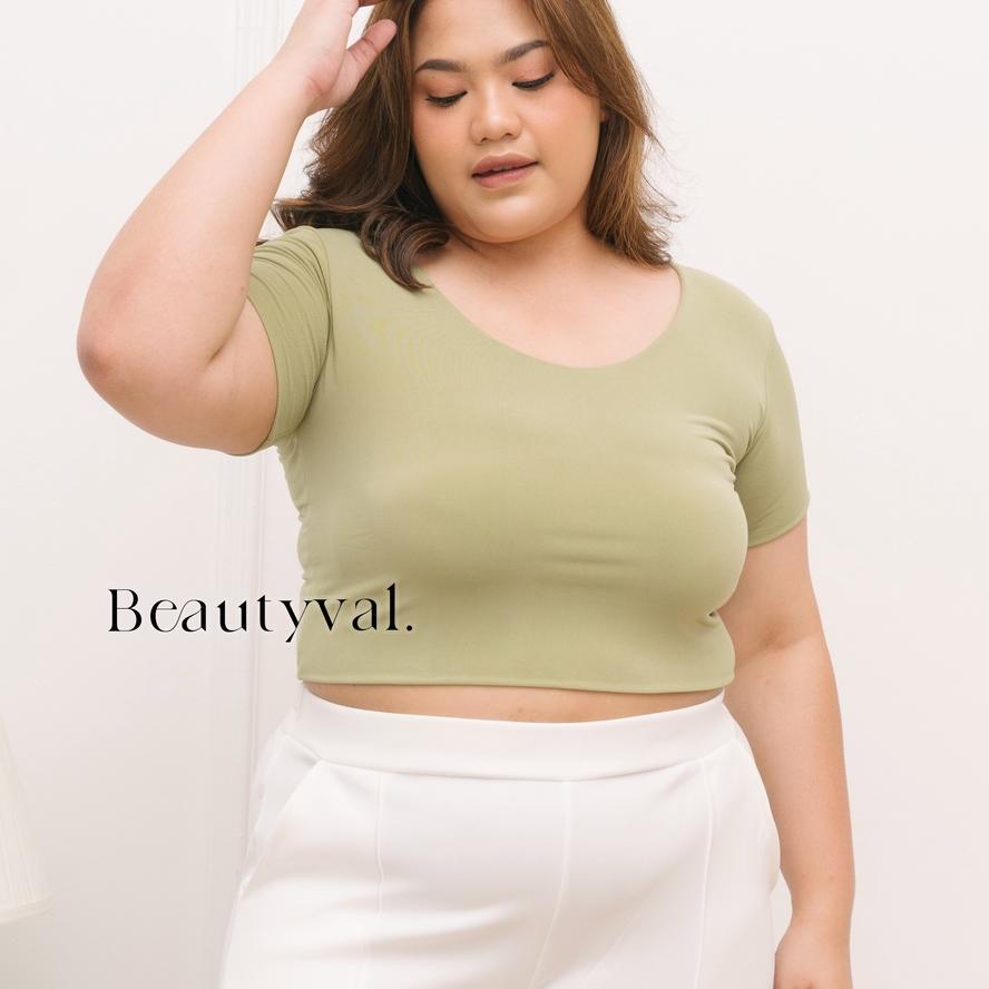 ♬ SQUARE CROP TOP TEE BIG SIZE KAOS CROP CROPTOP JUMBO ✩